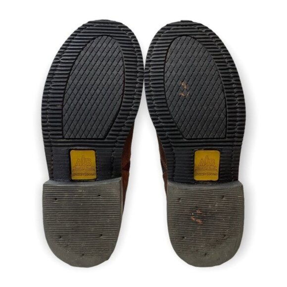 Adams Boots Handmade Brown Leather Engineer Boots - Picture 11 of 12